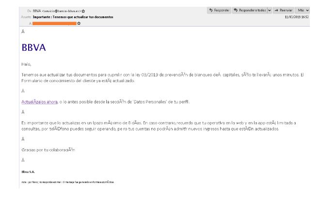 phishing BBVA